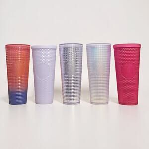 STARBUCKS Tumblers Cups Bundle Lot X 5 Disco Stud Styles